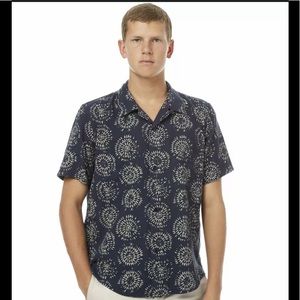 Outerknown Constellation Camp Collar Shirt Small